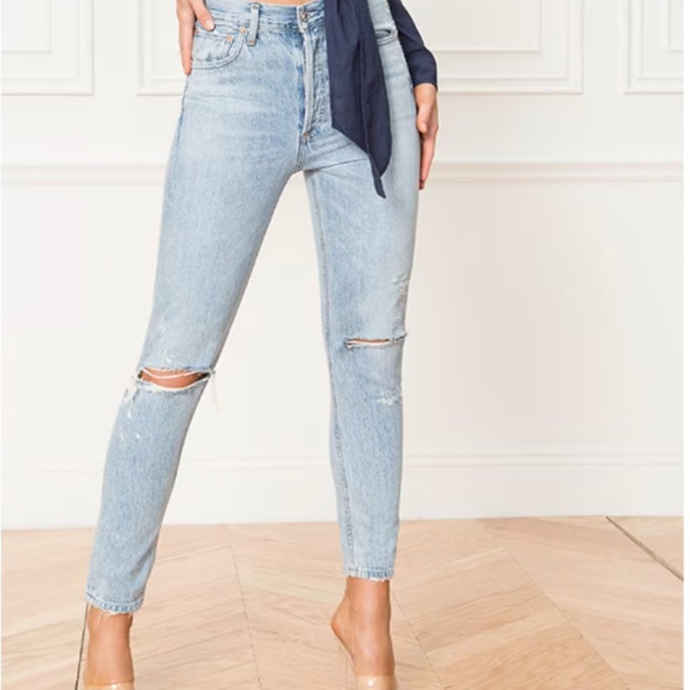 Agolde Jamie ripped jean size 26